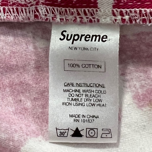 Supreme Belted Shorts Red and White Print - Picture 9 of 12